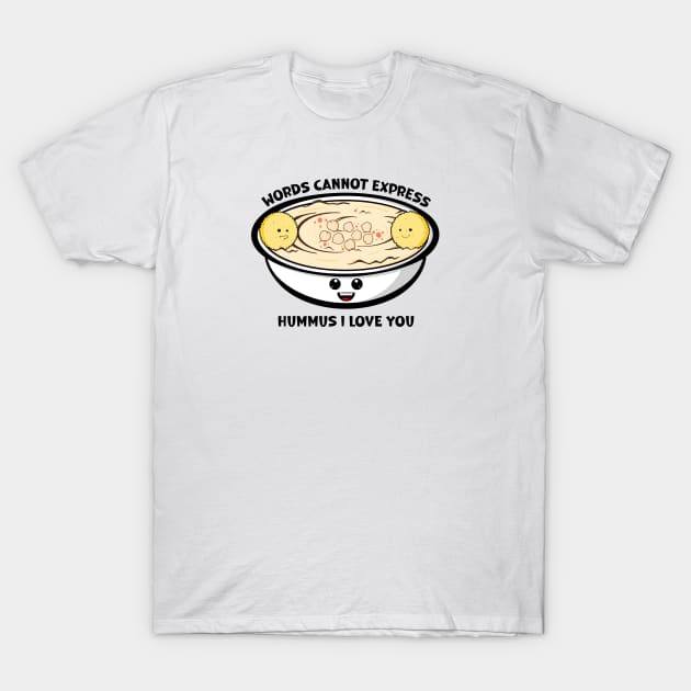 Time For Hummus T-Shirt by Art by Nabes